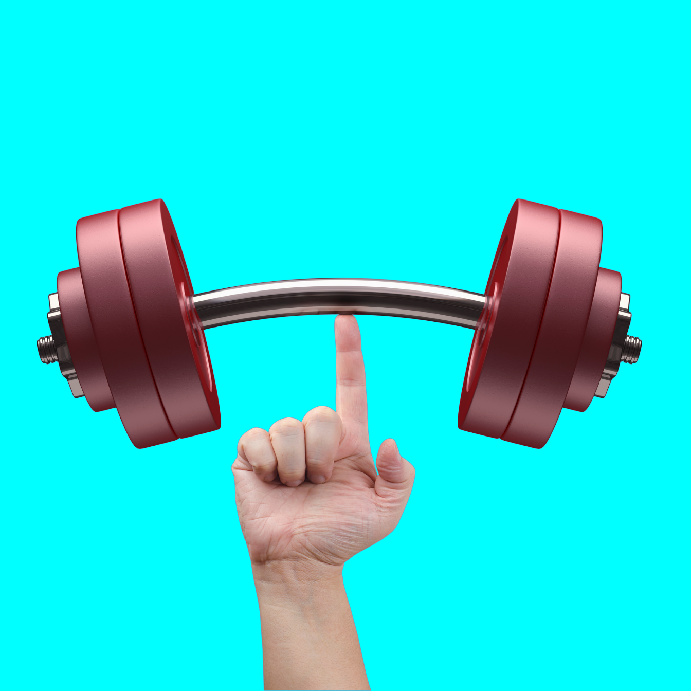 Sales gym weight on blue background